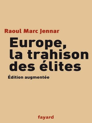 cover image of Europe, la trahison des Elites